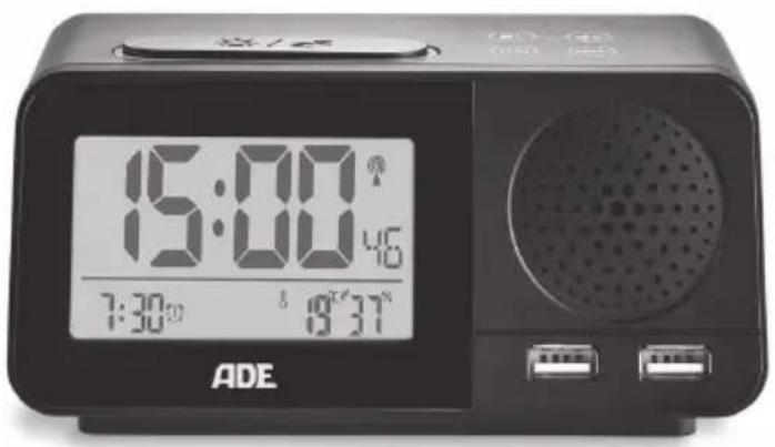 ADE CK 1709 - DCF-Radiowecker mit Smartphone-Ladefunktion - 2