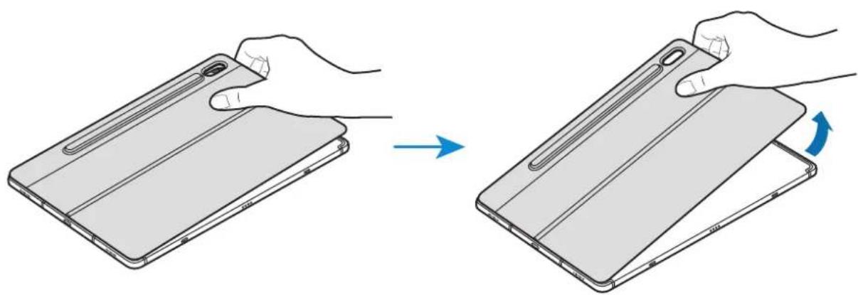 SAMSUNG EFDT860 - Desmontar la funda con soporte - 1