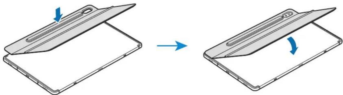 SAMSUNG EFDT860 - Attaching the keyboard - 1