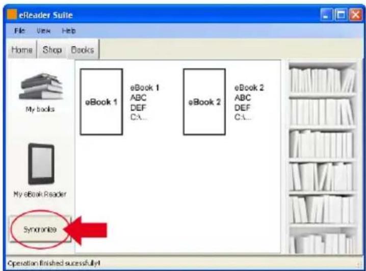 TrekStor Pyrus WiFi - Example 2 - Synchronization via eReader Suite: - 1