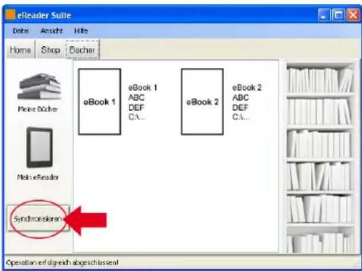 TrekStor Pyrus WiFi - Beispiel 2 - Synchronisation per eReader Suite: - 1
