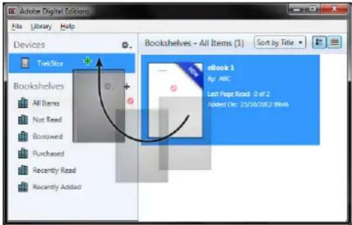 TrekStor Pyrus WiFi - Example 1 - Purchasing books via your computer: - 3