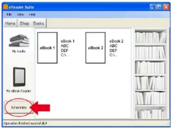 TrekStor Pyrus WiFi - Voorbeeld 2 - Synchronisatie met de eReader Suite: - 1