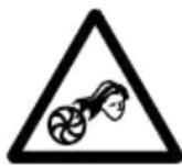 STIGA SAB 500 AE - VYSTRAZNÉ SYMBOL - 1