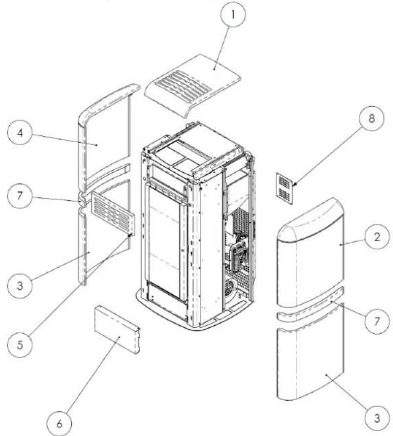 Cola Charme Ductable - Removing the cladding - 1