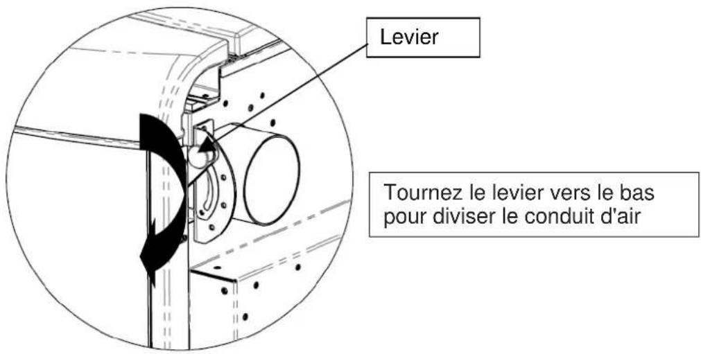 Cola Charme Ductable - Réglage des flux de la sortie d'air chaud - 6