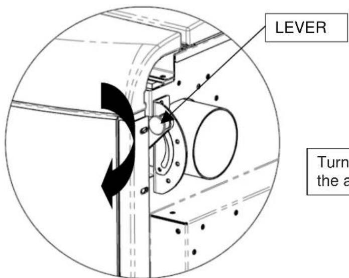 Cola Charme Ductable - Hot air outlet flow adjustment - 7
