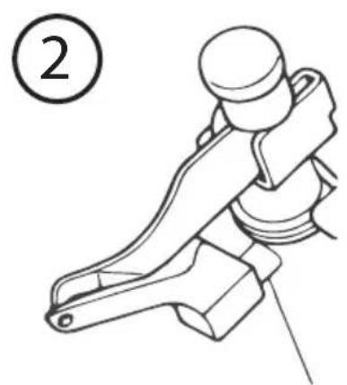 LIFETEC MD 16600 - Utilisation de la surjeteuse comme machine à coudre à deux fi ls - 2