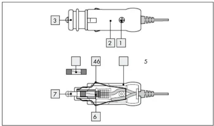 EZetil E40M - ● 12 V:n sulakkeen vaihto - 1
