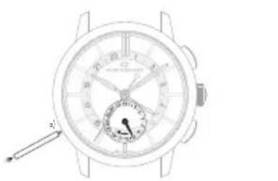 Girard-Perregaux Laureato 810153243232A - Second fuseau horsaire (heure locale) - 3