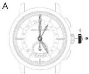 Girard-Perregaux Laureato 810153243232A - Hora y minuto de referencia («home time») - 1