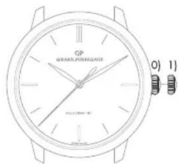 Girard-Perregaux Laureato 810153243232A - Couronne à 3 positions - 1