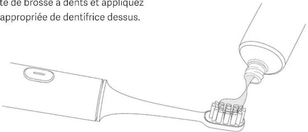 Xiaomi Mi Electric Toothbrush - c. Pression sur le tube pour appliquer le dentifrice - 1
