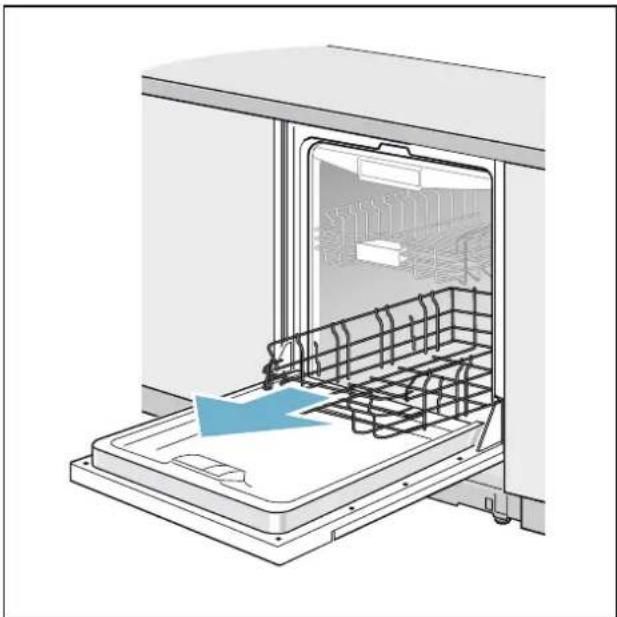 GAGGENAU DF480163F - Retirer / installer le panier à vaisselle inférieur - 1