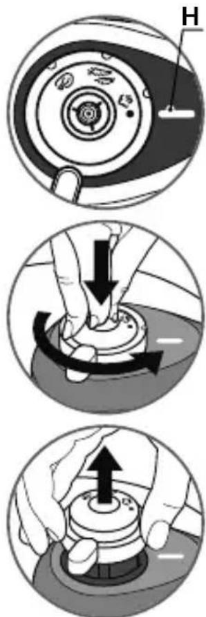 TEFAL Secure 5 Neo P2544337 - Pour enlever la soupape de fonctionnement : - 1