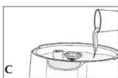 BLACK & DECKER HS1150 - Remissiage du réservoir d'eau - 1