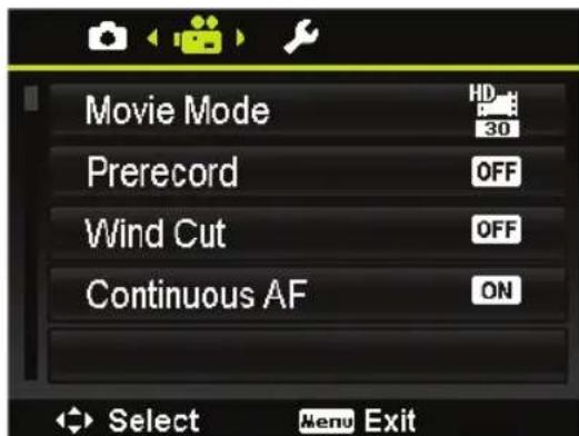 MEDION LIFE X44022 (MD 86922) - The video recording menu - 1