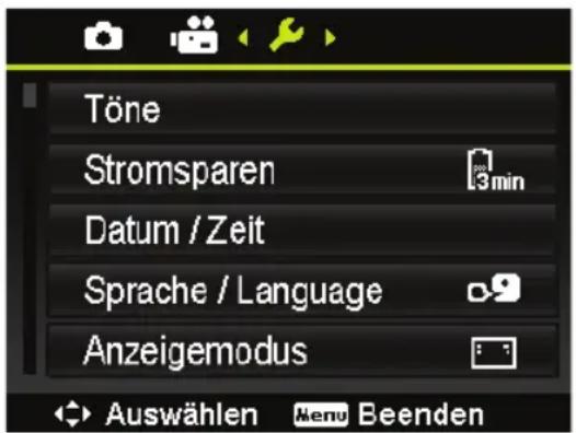 MEDION LIFE X44022 (MD 86922) - Das Einstellungenmenü - 1