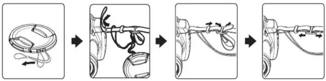 MEDION LIFE X44022 (MD 86922) - Attach lens cap and carrying strap - 1