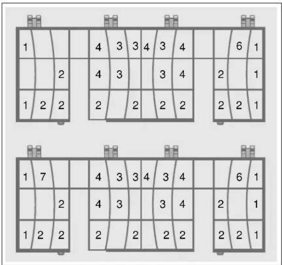 THERMADOR DWHD660WFP - Suggested loading pattern - 10 place setting - 1