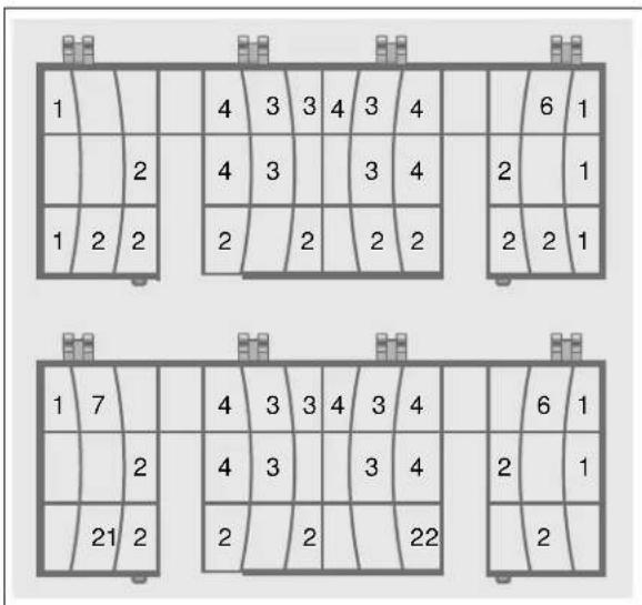 THERMADOR DWHD650WPR - Suggested loading pattern - 10 place setting - 1