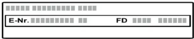 SIEMENS BV830ENB1 - Codice prodotto (E) e codice di produzione (FD) - 1