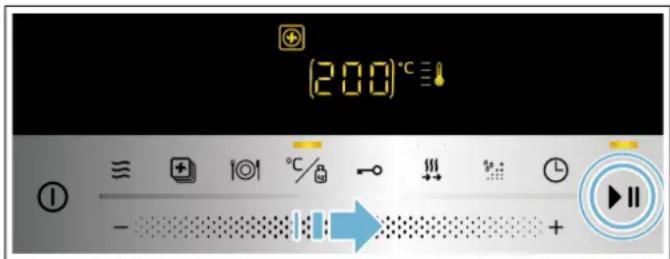 CONSTRUCTA CC4W91860 - Setting the heating function and temperature - 3