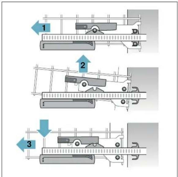 GAGGENAU DF480763F - Removing upper rack 12: - 1