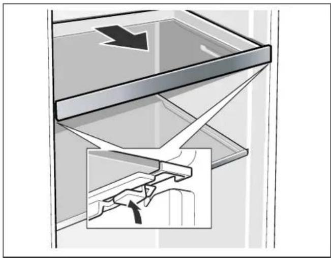GAGGENAU RT242203 - Retirer la clayette coulissante en verre - 1