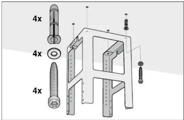GAGGENAU AI230700 - Montaje del bastidor de soporte superior - 1