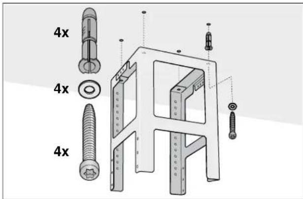 GAGGENAU AI230700 - Fitting the upper support frame - 1