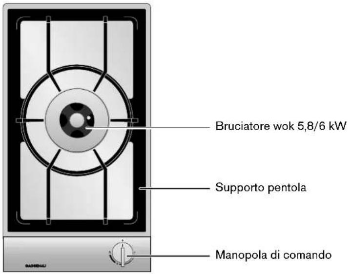 GAGGENAU VG231214 - Wok a gas - 1