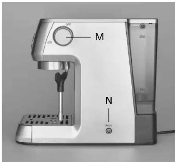 Solis Barista Perfetta Plus 1170 - THE FUNCTION BUTTONS, THE CONTROLS AND THE PRESSURE GAUGE - 2