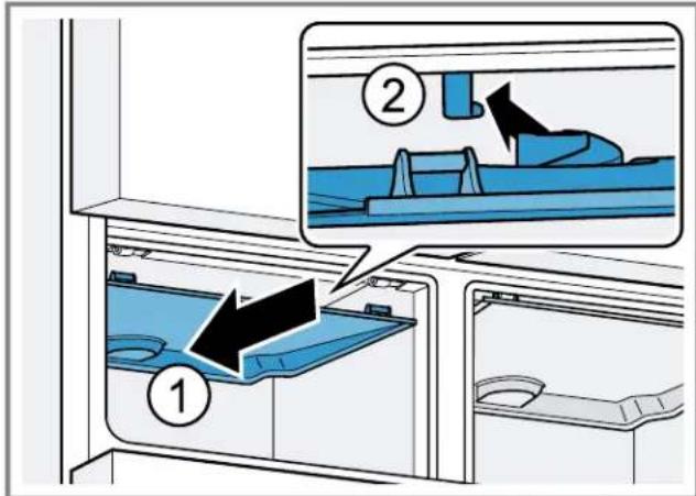 BOSCH B36CT80SNB - Monter le couvercle du bac de rangement à froid - 1