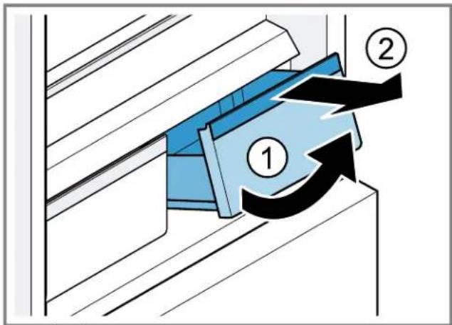 BOSCH B36CT80SNB - Retirer le bac de rangement à froid - 1