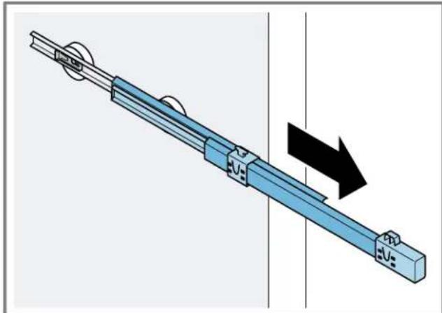 BOSCH B36CT80SNB - Démonter les rails de sortie - 1