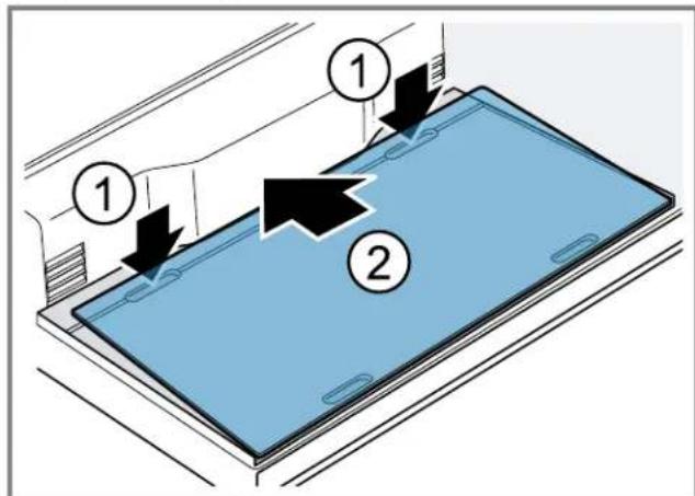 BOSCH B36CT80SNB - Desmontar la plac de vidrio del compartmento de refrigeracion - 1