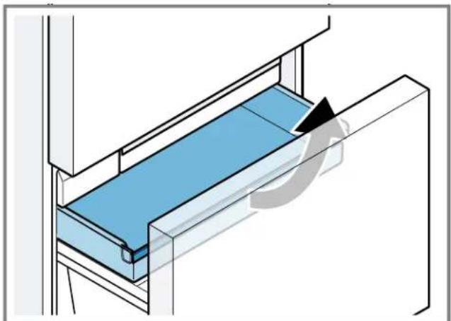 BOSCH B36CT80SNB - Retirer le bac à produits congelés plat - 1