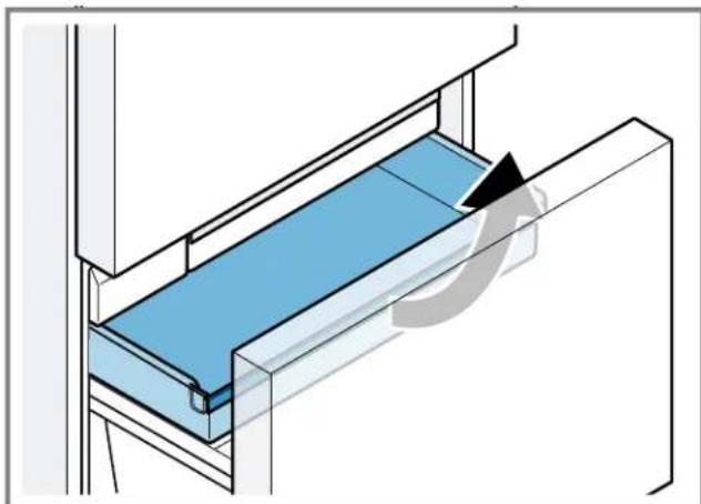 BOSCH B36CT80SNB - Retirar el compartmento de congelacion plano - 1