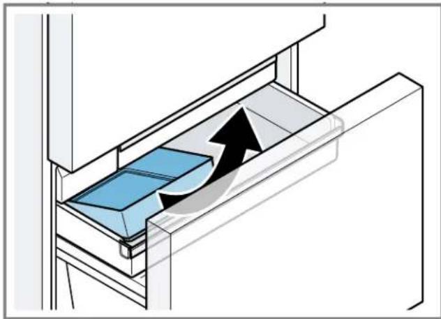 BOSCH B36CT80SNB - Retirer la réserve à glaçons - 1