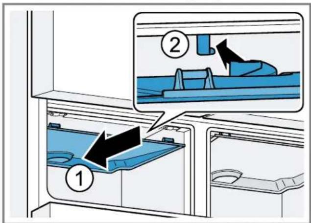 BOSCH B36CT80SNB - Montar la tapa del compartmento de almacenamento frio - 1