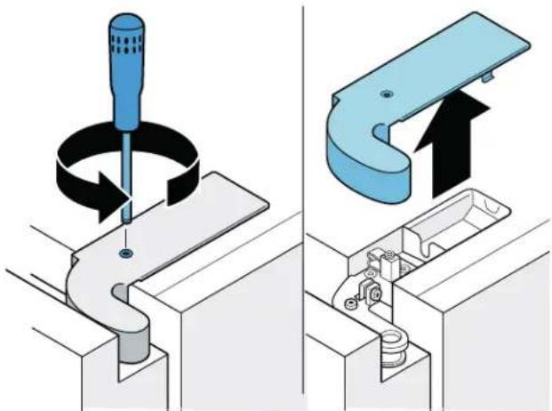 BOSCH B36CL80ENS - Aligning the vertical gap of the doors: - 2
