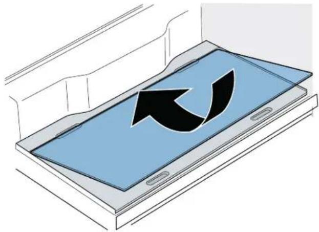 BOSCH B36CL80ENS - Desmontar la placa de cristal: - 2