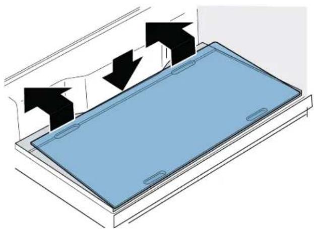 BOSCH B36CL80ENS - Desmontar la placa de cristal: - 1