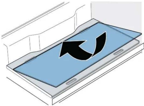 BOSCH B36CL80ENS - Poser la plaque en verre : - 1