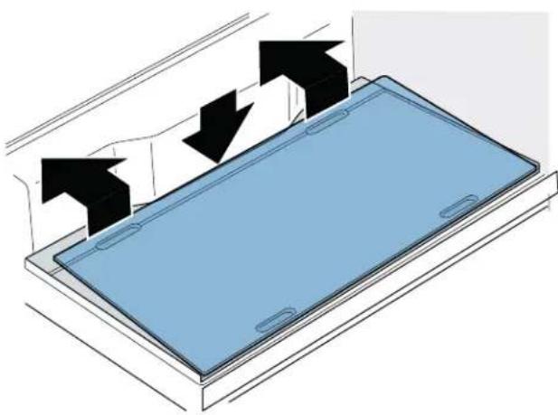 BOSCH B36CL80ENS - Remove the glass plate: - 1