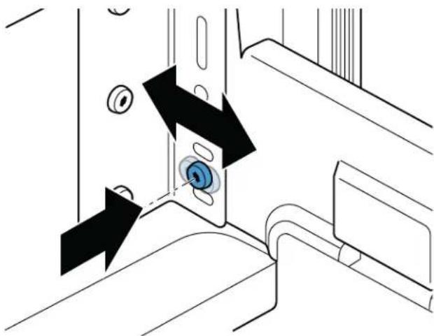 BOSCH B36CL80ENS - Vous pouvez ajuster l'inclinaison du tiroir verticalement : - 4