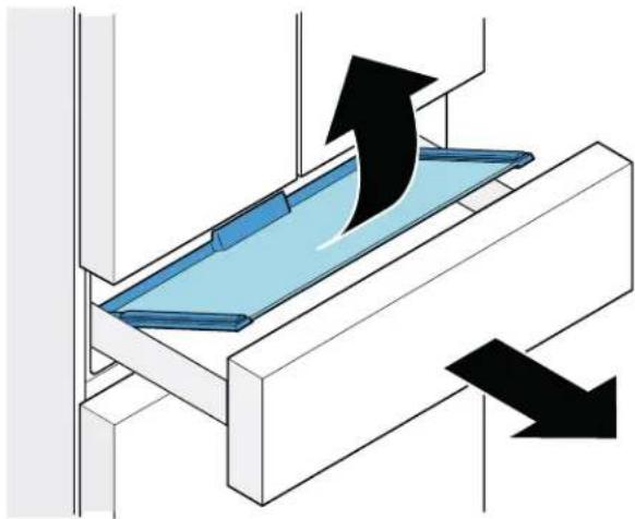 BOSCH B36CL80SNS - Remove the glass plate: - 1