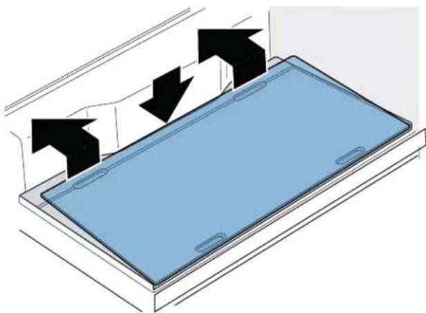 BOSCH B36CL80SNS - Remove the glass plate: - 1