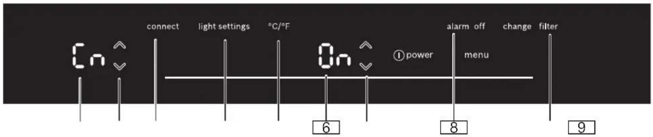BOSCH B36CL80SNS - Éléments de commande Sous-menu - 1